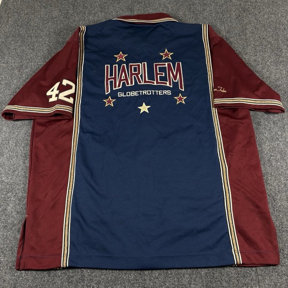 Vintage Y2K RARE Harlem Globetrotter 3XL Jersey Track Suit 50 Cent FUBU Platinum - Picture 8 of 12
